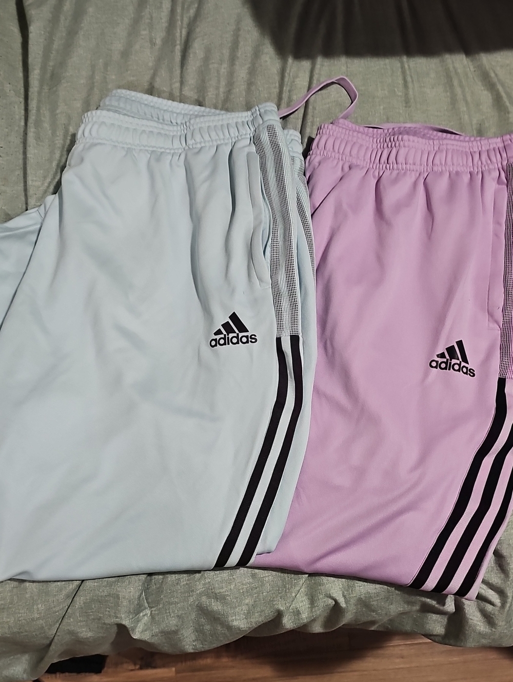 adidas Womens Sweatpants in Light Blue & Lilac